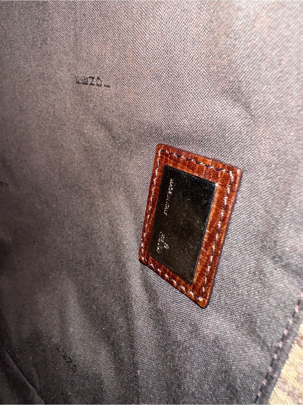 FENDI Zucca Tote Bag Vintage Brown Canvas Shoulder Bag Gold FF Hardware - Picture 7 of 11